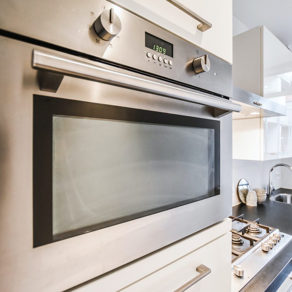Close up of oven
