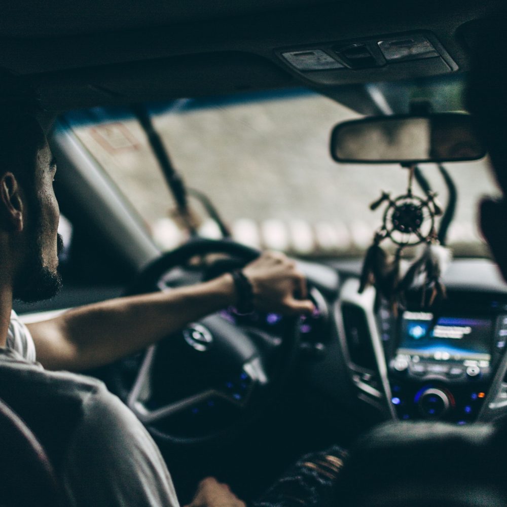Driving a car