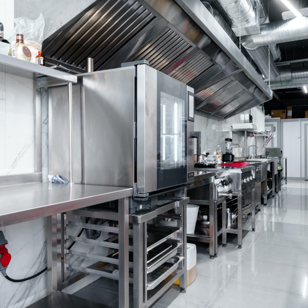 Kitchen appliances in professional kitchen in a restaurant